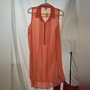 Old Navy Peach Floral Sleeveless Top